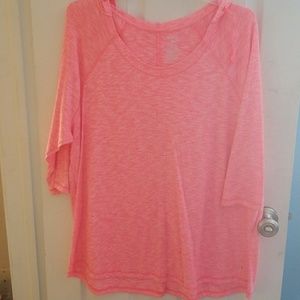 Danskin size 3x hooded sweatshirt in heather pink